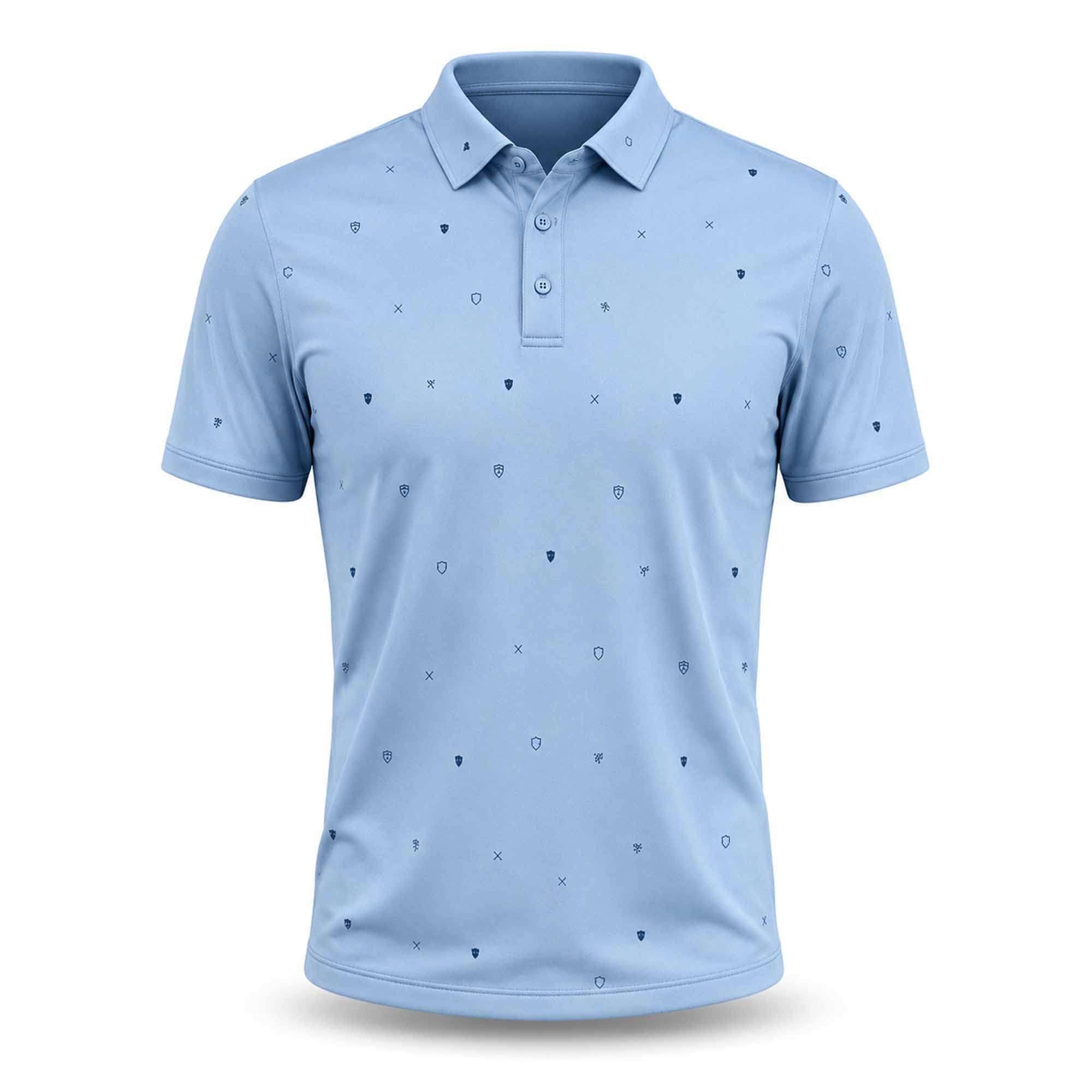 LeBron James Light Blue Golf Polo Shirt Philadelphia 76ers Merch Gift For Basketball Lover - Merchluma