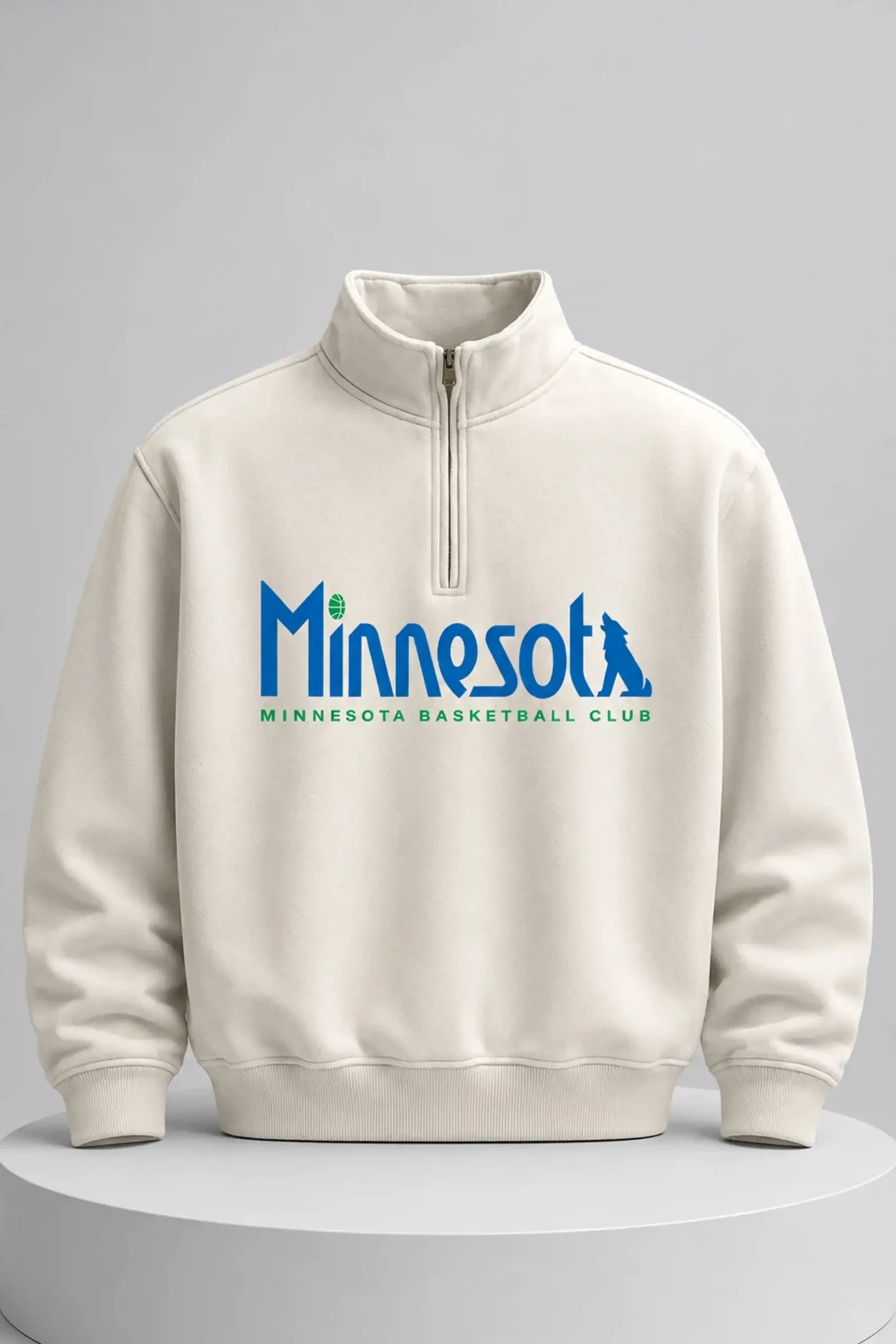 Minnesota Basketball Club Quarter Zip Sweatshirt Best Gifts For Basketball Lovers - Merchluma