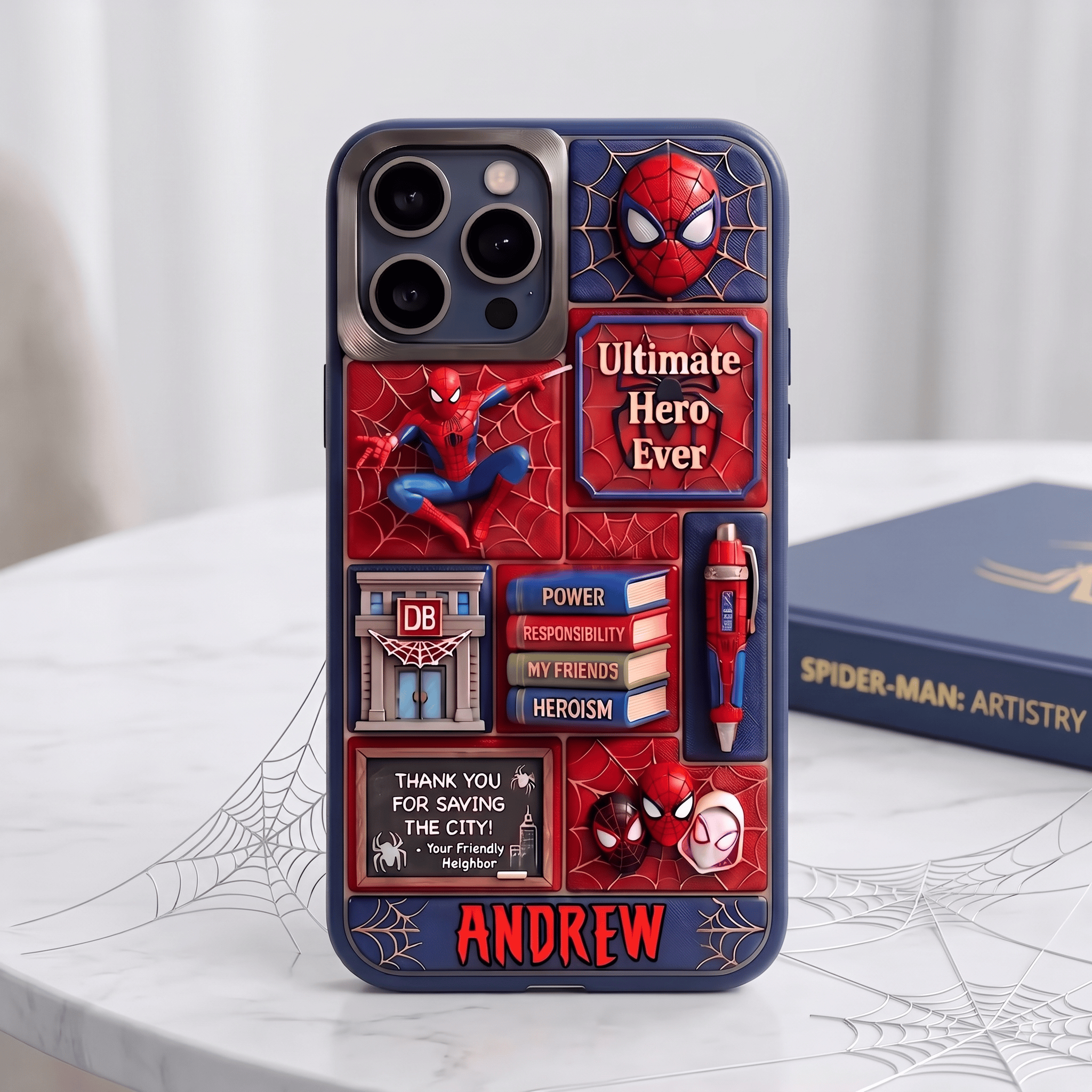 Personalized Spider-man Ultimate Hero Ever Phone Case Superhero Back to School Gifts - Merchluma