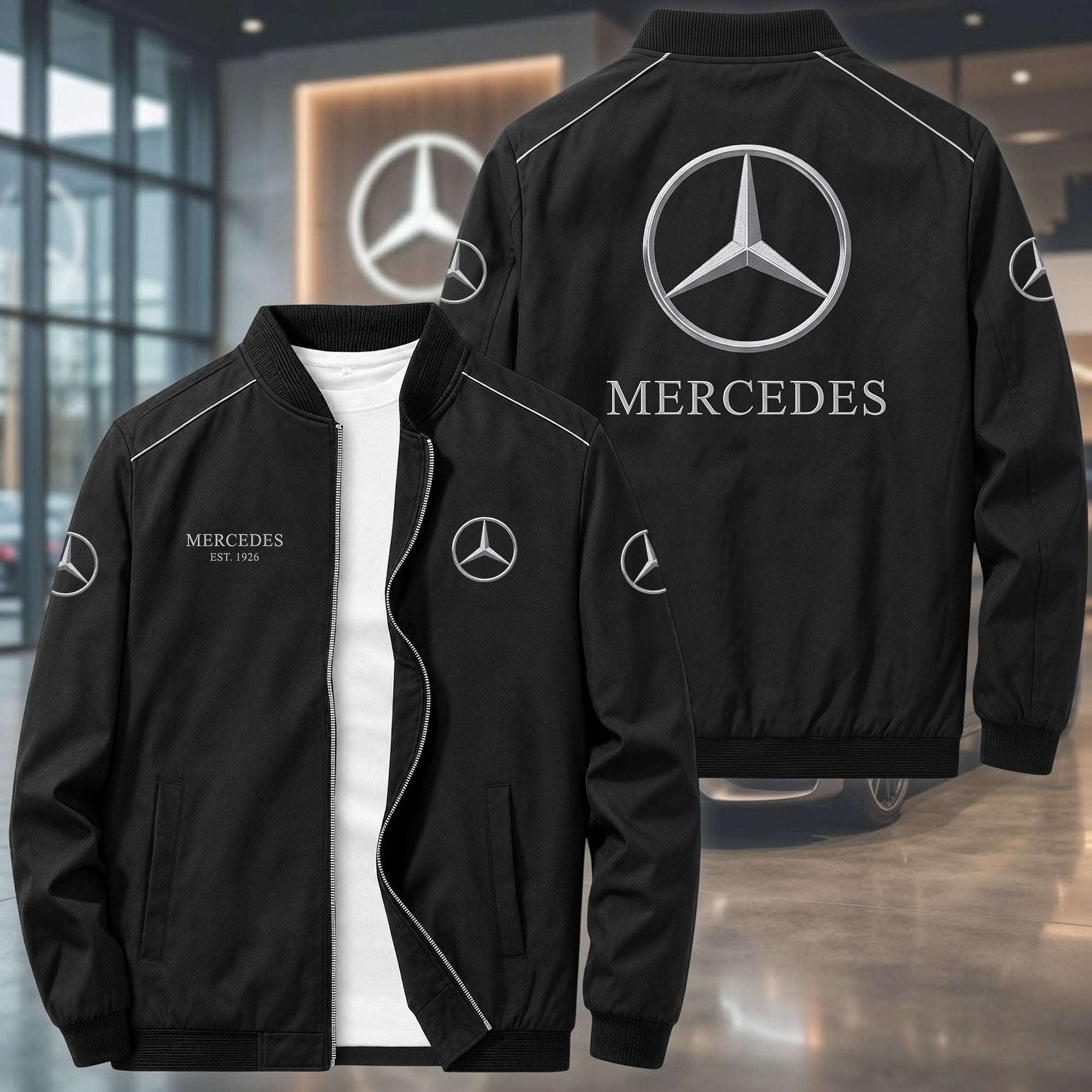 Personalized Merc Jacket Birthday Gift Ideas For Husband Car Lovers - Merchluma