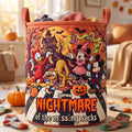 Personalized Mickey And Friends Gothic Socks Quilted Laundry Basket Halloween Gifts Ideas - Merchluma