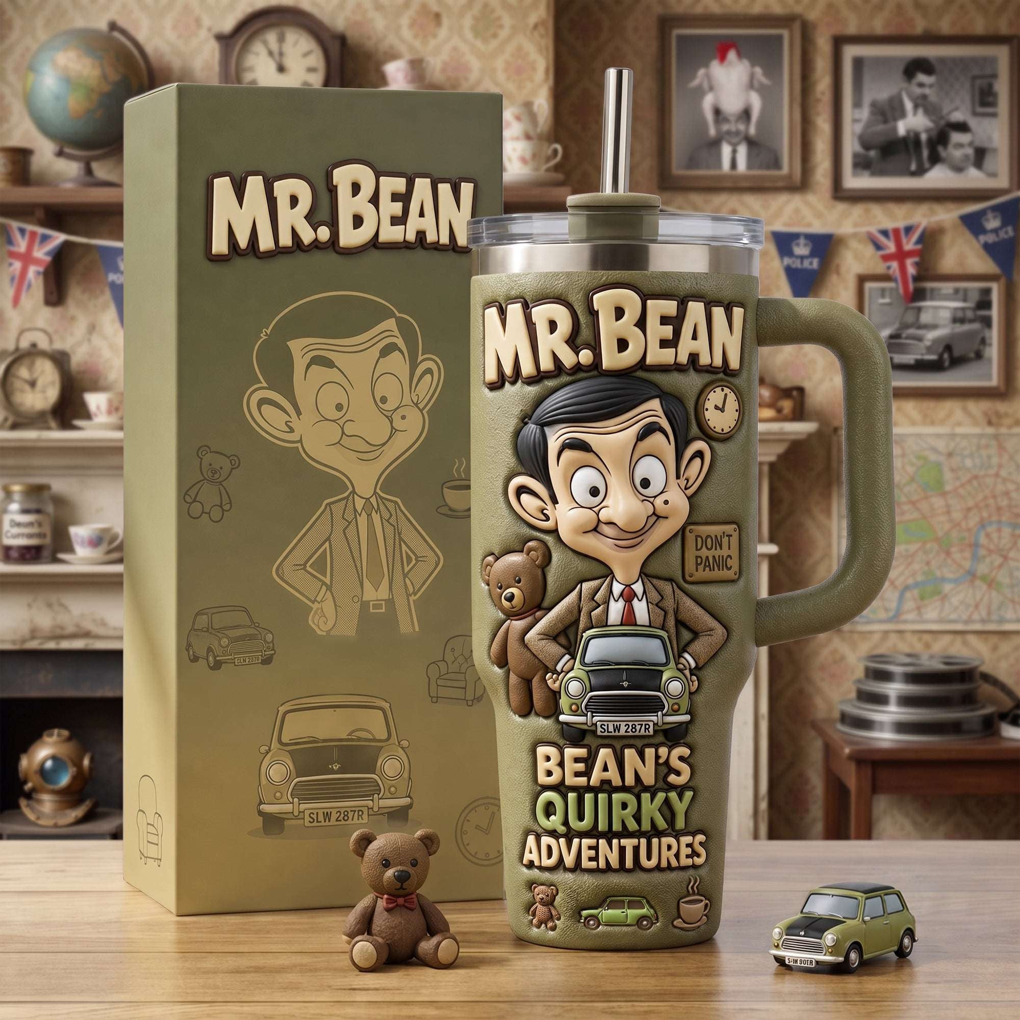 Mr Bean Merch Bean's Quirky Adventures Tumbler Gifts For Best Friends - Merchluma