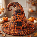 Hocus Pocus Macabre Spell Sisters Quilted Witch Hat Halloween Gift For Witch Lover - Merchluma