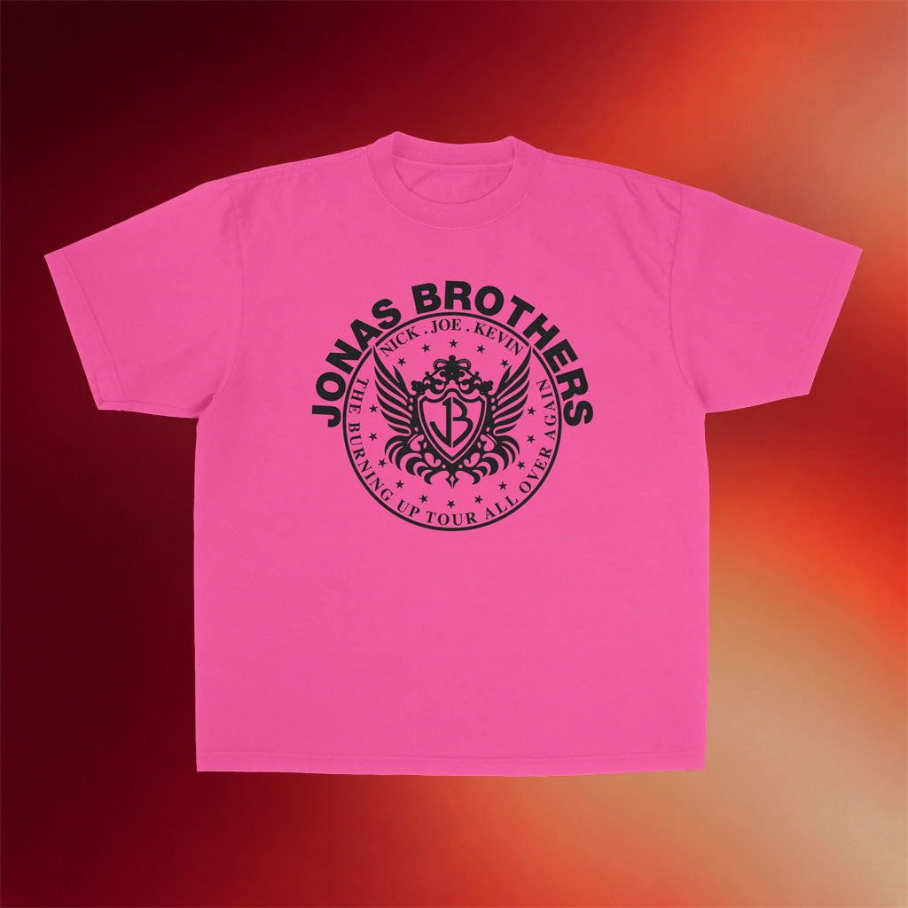 Jonas Brothers Merch 2026 JB Crest T-Shirt Jonas Brothers Tour Merch Gift For Band Fans - Merchluma