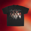 Jonas Brothers Merch 2026 Vintage Flames Portrait T-Shirt Best Gift For Band Lovers - Merchluma