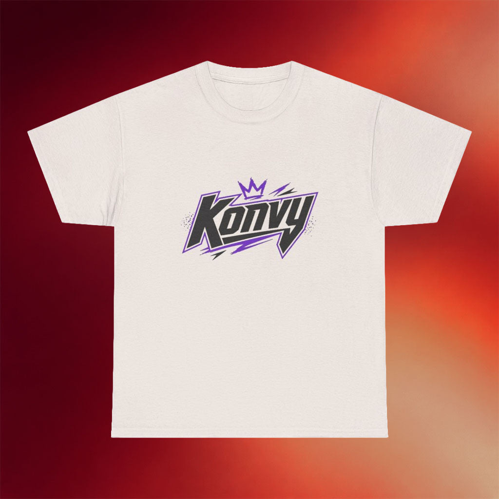 Konvy Merch 2026 Konvy Logo T-Shirt Crown Lightning Design Tee Konvy Streamer Merch Fan Gifts - Merchluma