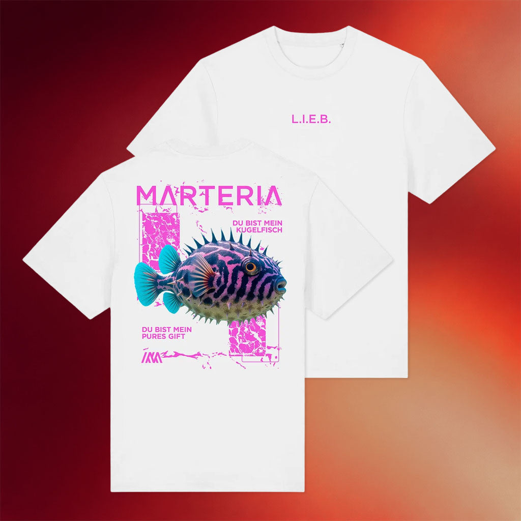 Marteria Merch 2026 LIEB White T-Shirt Du Bist Mein Pures Gift Shirt Gift For Rapper Fans - Merchluma