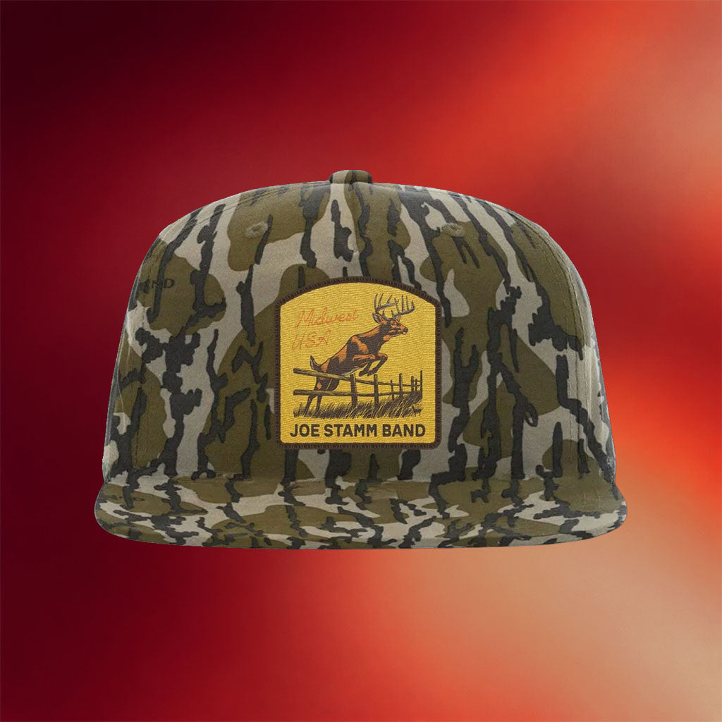 Joe Stamm Band Merch 2026 Deer Hunting Mossy Oak Snapback Hat Gift Ideas For Husband - Merchluma