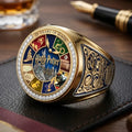 Harry Potter 25th Anniversary Philosopher's Stone Hogwarts Magical Ring Harry Potter Merchandise - Merchluma