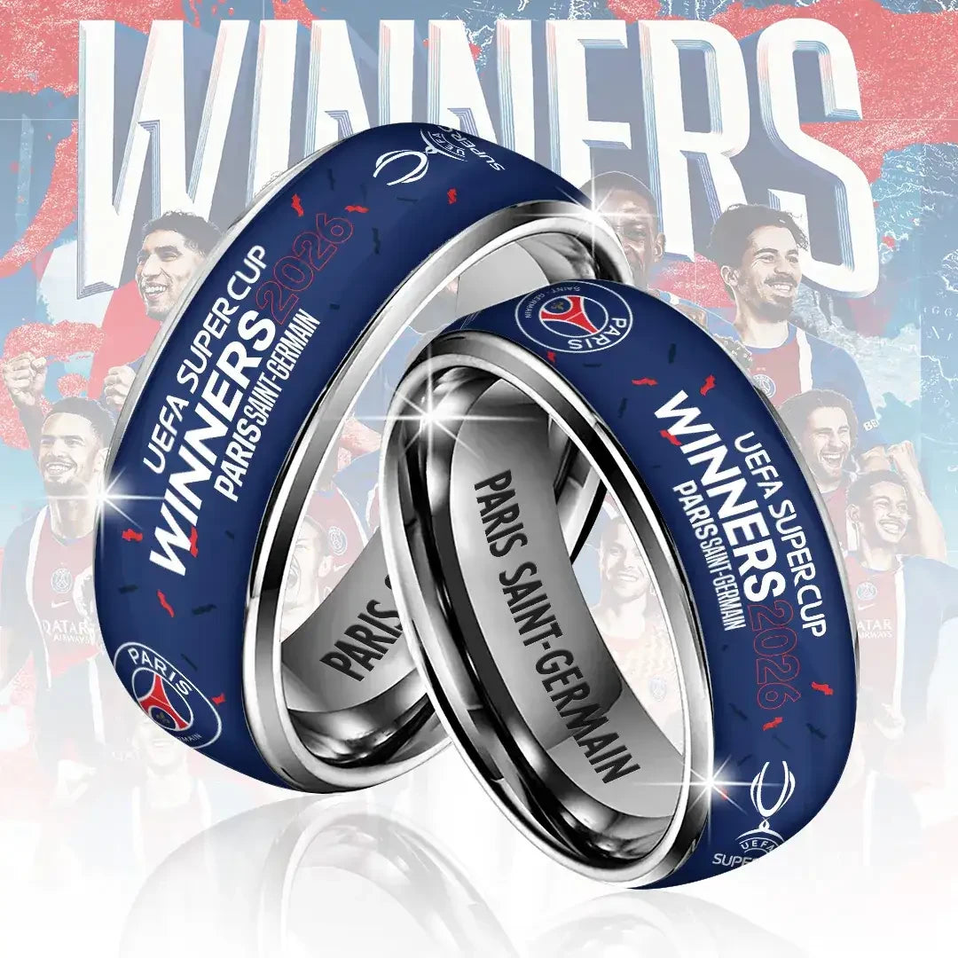 Paris Saint-Germain Merch 2026 UEFA Super Cup Winners Ring Good Gifts For Boyfriend - Merchluma