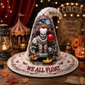 Personalized Pennywise We All Float Creepy Halloween Quilted Witch Hat Halloween Home Decor - Merchluma
