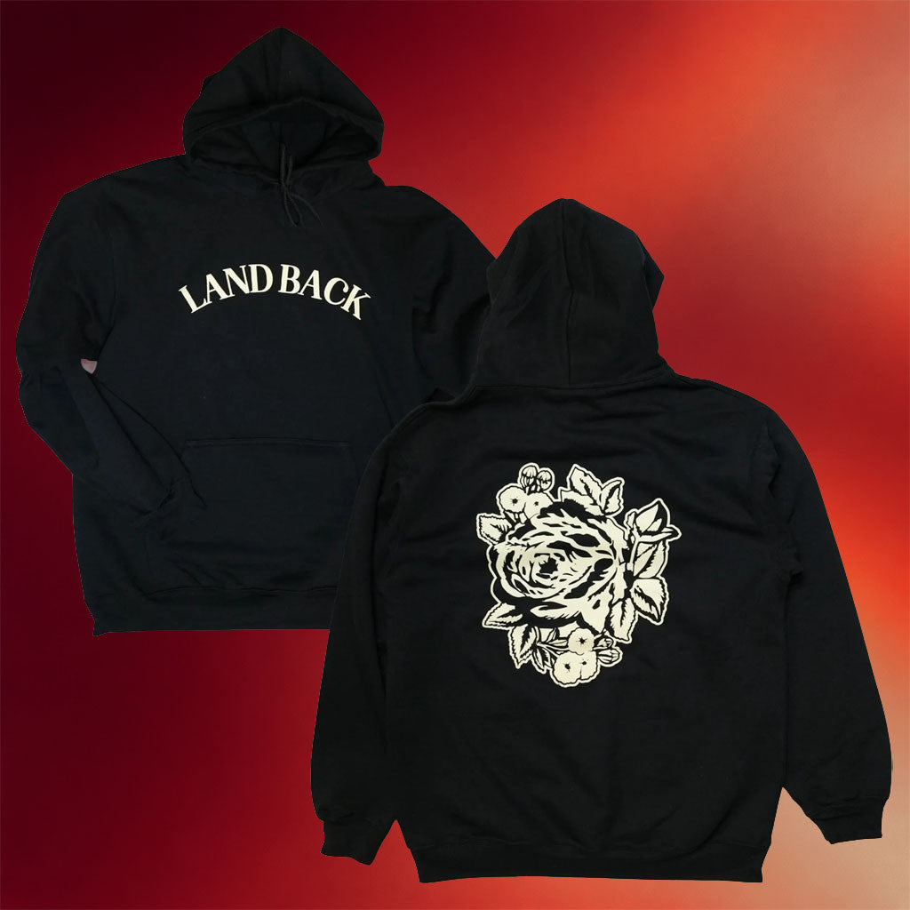 Decolonial Clothing Co Merch 2026 Black Rose 2 0 Hoodie Land Back Hoodie Gift For Friends - Merchluma
