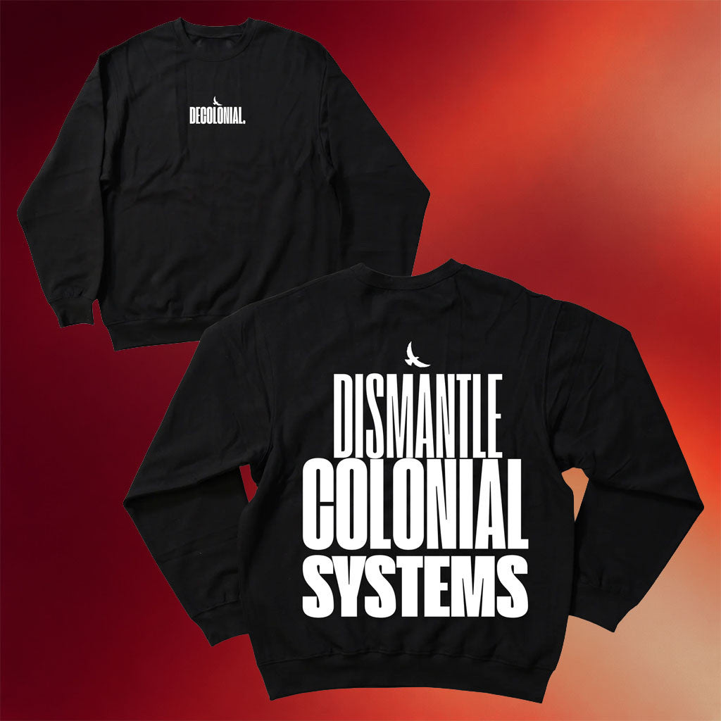 Decolonial Clothing Co Merch 2026 Dismantle Colonial Systems Crewneck Sweatshirt Friends Gifts - Merchluma