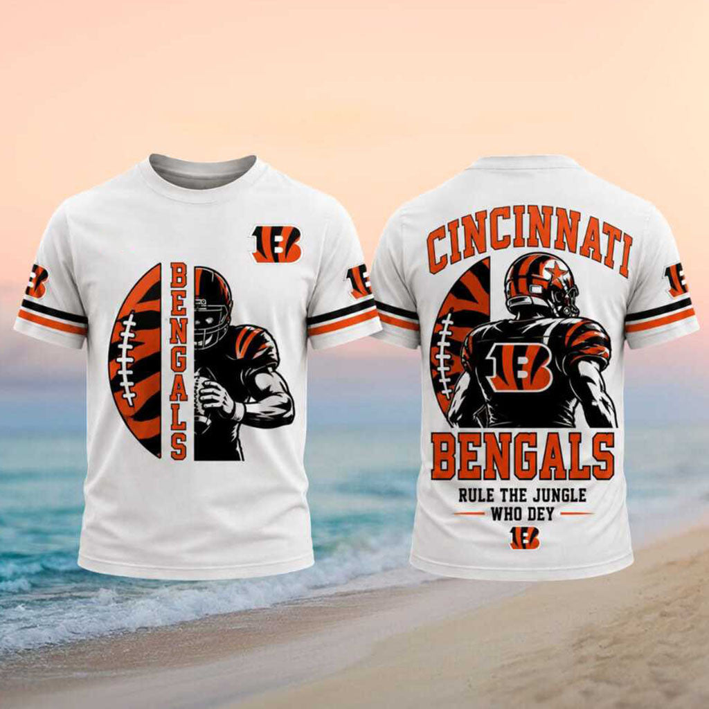 Cincinnati Bengals Merch Rule The Jungle T-Shirt Gameday Clothes Cincinnati Bengals Fans Gifts - Merchluma
