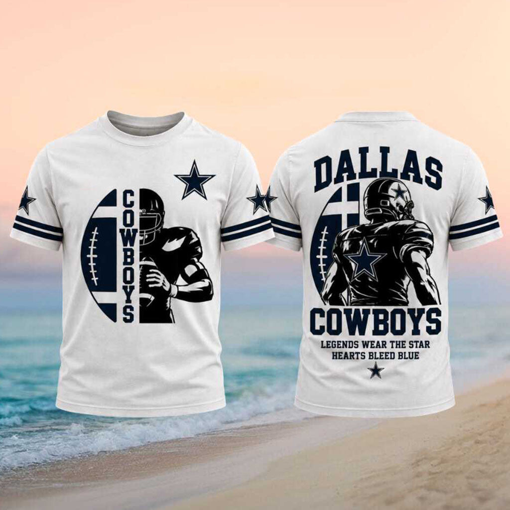 Dallas Cowboys Merch Legends Wear The Star T-Shirt Gifts For Dallas Cowboys Fans - Merchluma