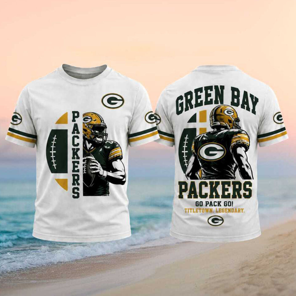 Green Bay Packers Merch Titletown Legendary Go Pack Go T-Shirt Gifts For Packers Fans - Merchluma
