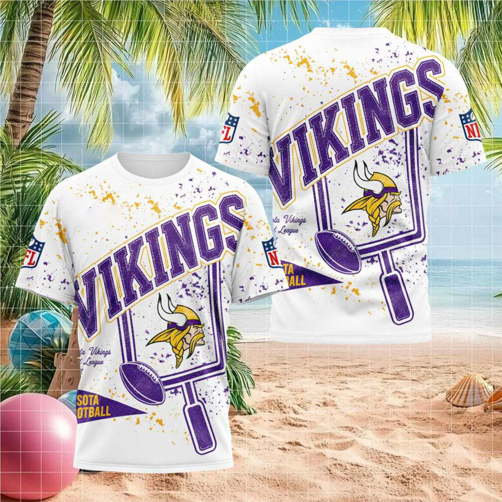 Minnesota Vikings Football Field Goal T-Shirt San Minnesota Vikings Shirt Football Fans Gifts - Merchluma