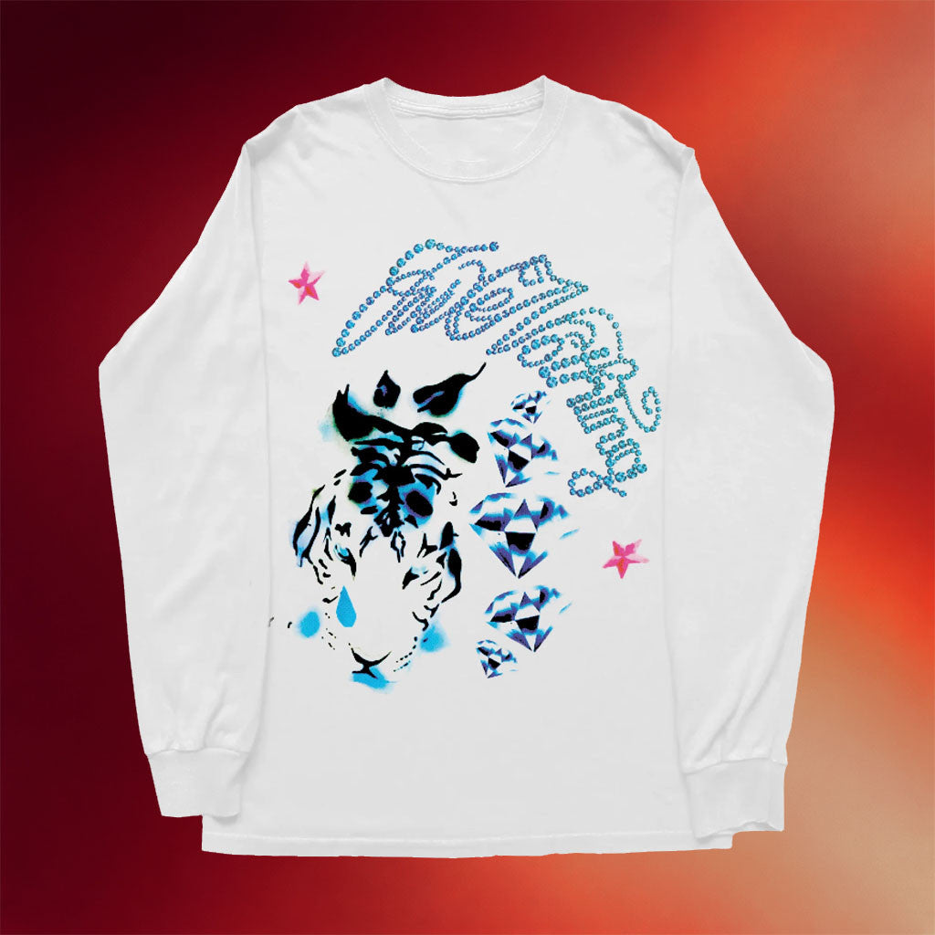 For Nothing Merch 2026 White Tiger Long Sleeve Shirt Gift Ideas For Friends - Merchluma
