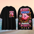 Kirby Snickers Powered By Sweets Chocolate Lover Shirt Kirby Merch Cute Gifts For Gamers - Merchluma