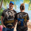 Los Angeles Chargers Michael Myers Sunday Nightmares Horror Shirt LA Chargers Merch - Merchluma