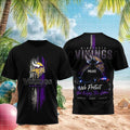Minnesota Vikings Police Officer Thin Blue Line Football Shirt MN Vikings Merch Game Day Gifts - Merchluma