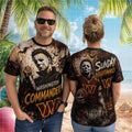 Washington Commanders Michael Myers Sunday Nightmares Shirt Commanders Merch Fan Gifts - Merchluma