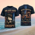 Snoopy Firefighter 343 Never Forgotten 911 Memorial Shirt We Remember The Fallen T-Shirt Gifts - Merchluma