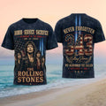 The Rolling Stones September 11 Never Forgotten Shirt Honor Service Sacrifice Tee Fan Merch - Merchluma