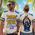 Los Angeles Rams Mascot Road To Super Bowl Shirt LA Rams Merch Gift For Football Lovers - Merchluma