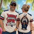 New England Patriots Monkey Trophy Road To Super Bowl T-Shirt NE Patriots Merch Fan Gifts - Merchluma