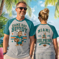 Miami Dolphins Football Monkey Game Day Buddy Vintage Style Shirt Miami Dolphins Merch - Merchluma