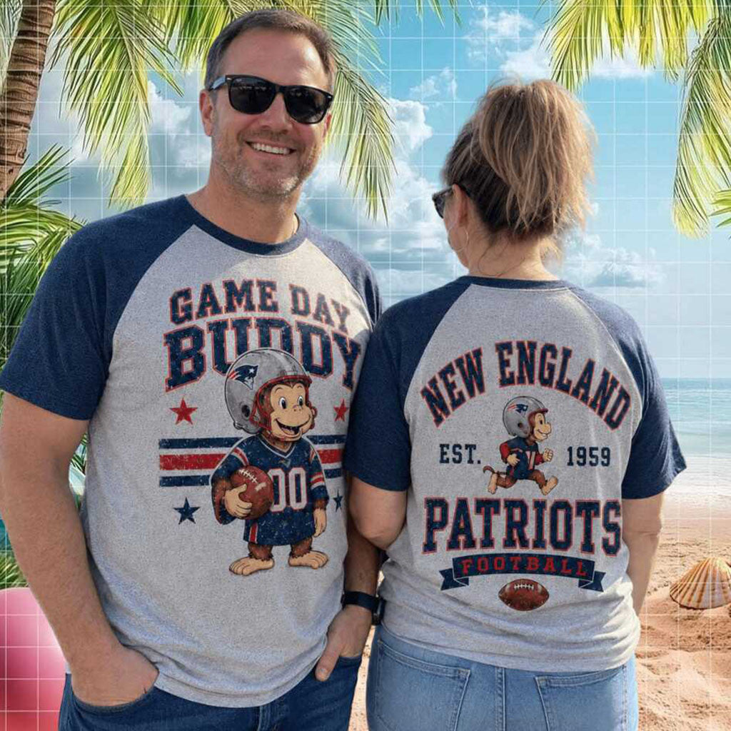 New England Patriots Game Day Buddy Football Mascot Shirt NE Patriots Merch Gift For Fans - Merchluma