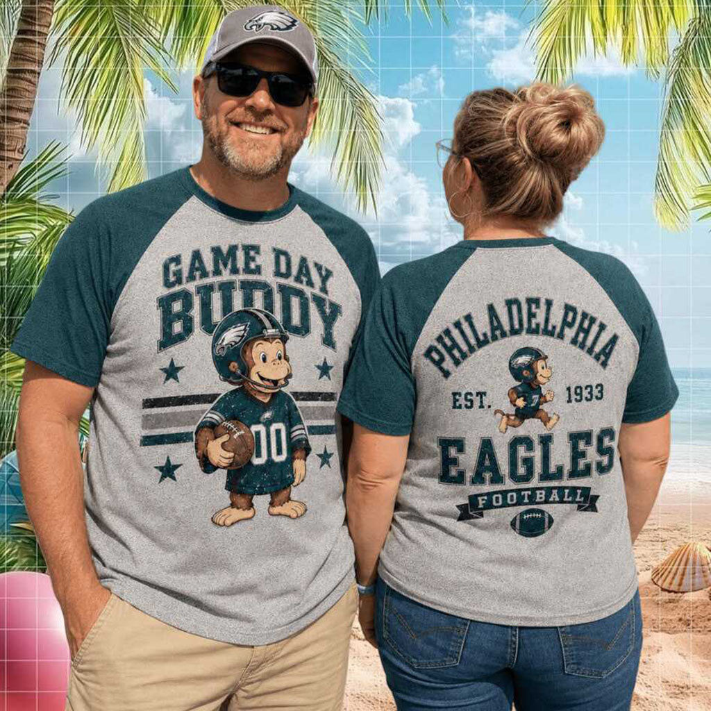 Philadelphia Football Monkey Mascot Game Day Buddy Shirt Philadelphia Eagles Merch Fan Gifts - Merchluma