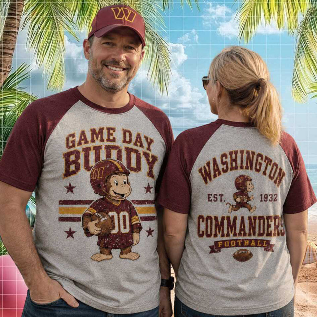 Washington Football Monkey Mascot Game Day T-Shirt Commanders Merch Gift For Football Fans - Merchluma