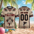 Custom Atlanta Falcons Native American Dreamcatcher T-Shirt Gifts For Atlanta Falcons Fans - Merchluma
