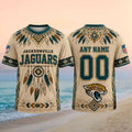 Custom Jacksonville Jaguars Native Dream Catcher T-Shirt Jacksonville Jaguars Merch Fans Gifts - Merchluma
