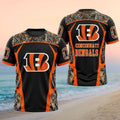 Custom Cincinnati Bengals Camo T-Shirt Football Game Day Shirt Cincinnati Bengals Fans Gifts - Merchluma