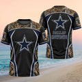 Custom Dallas Cowboys Camouflage T-Shirt Dallas Football Shirt Football Fan Gift Ideas - Merchluma