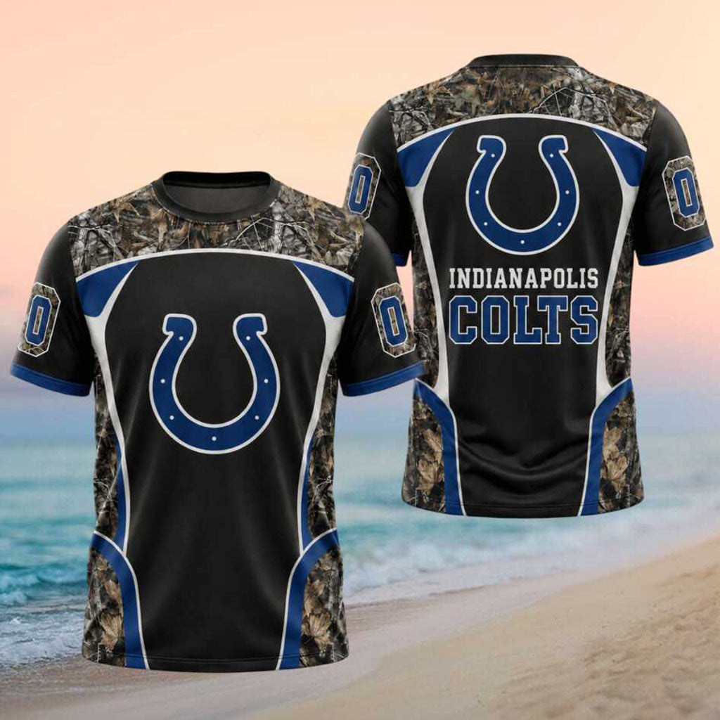 Custom Indianapolis Colts Camouflage T-Shirt Indianapolis Colts Football Shirt Gift Ideas - Merchluma