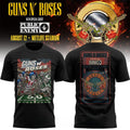 Guns N' Roses World Tour 2026 X MetLife Stadium Black Shirt GNR Merch Gift For Band Fans - Merchluma