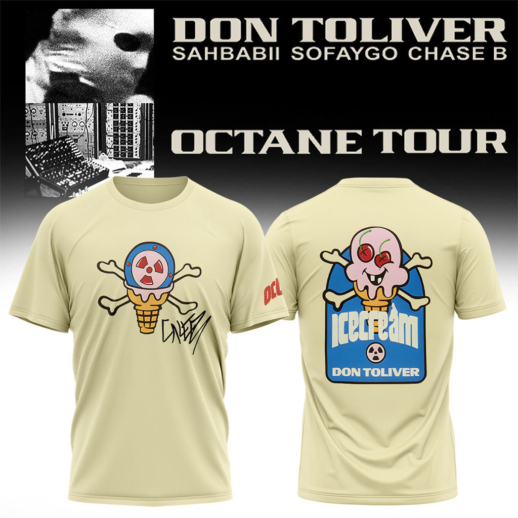 Don Toliver Merch Octane Tour Signed T-Shirt 2026 Icecream Shirt Presents For Rap Fans - Merchluma