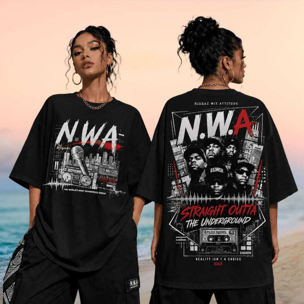 NWA Straight Outta Underground Hip Hop Legends Shirt NWA Merch Gifts For Music Lovers - Merchluma