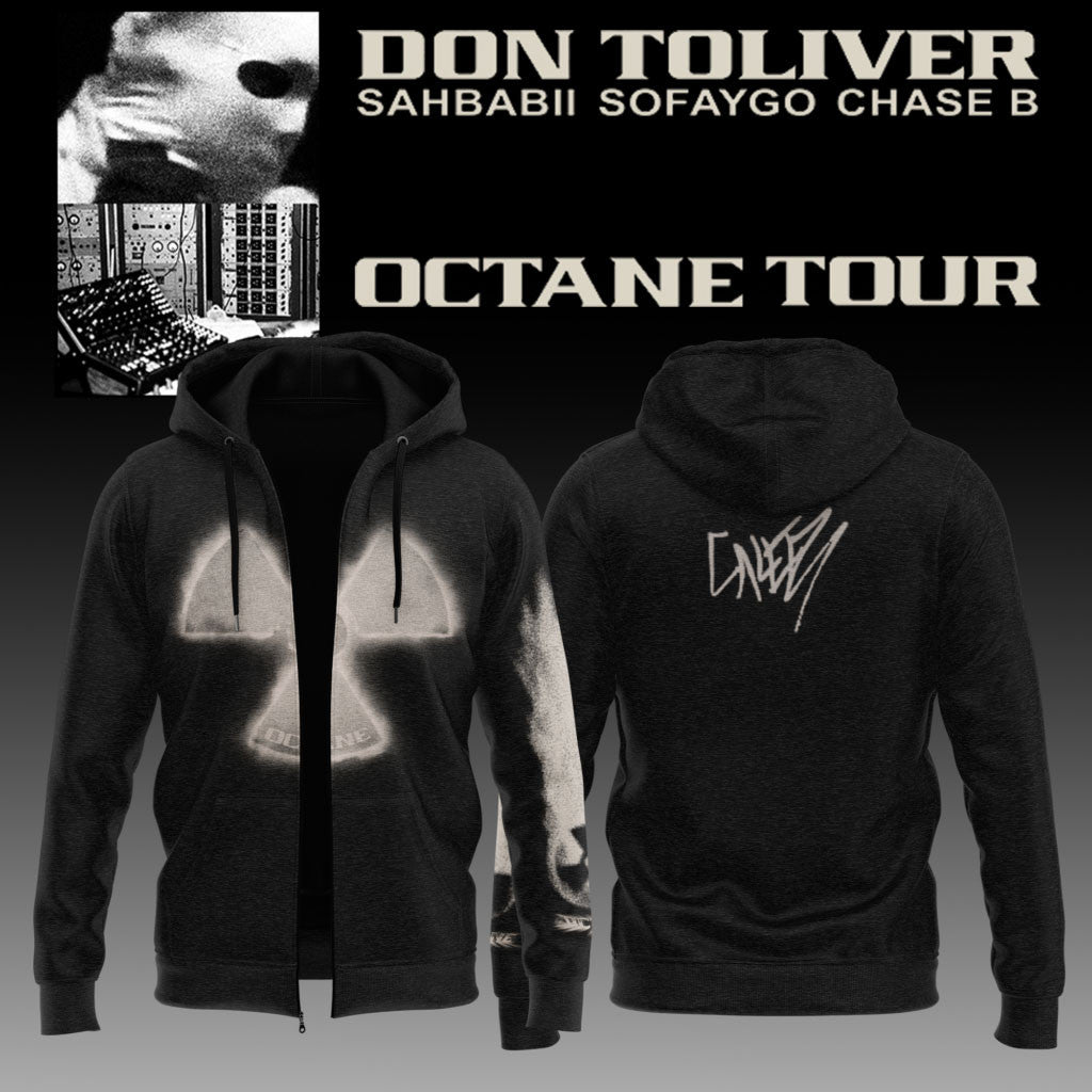 Don Toliver Merch Octane Tour Zip Hoodie Signed 2026 Best Gifts For Rapper Fans - Merchluma