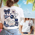 New York Giants Football Mom Game Day Bow Shirt NY Giants Merch Gift Ideas For Mama - Merchluma