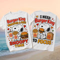 Snoopy Burger King Whopper And Fries Shirt Cute Snoopy T-Shirt Gifts For Besties Food Lovers - Merchluma