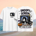Snoopy Haunted TV Screen Seven Days Halloween Shirt Horror Snoopy T-Shirt Gifts For Besties - Merchluma