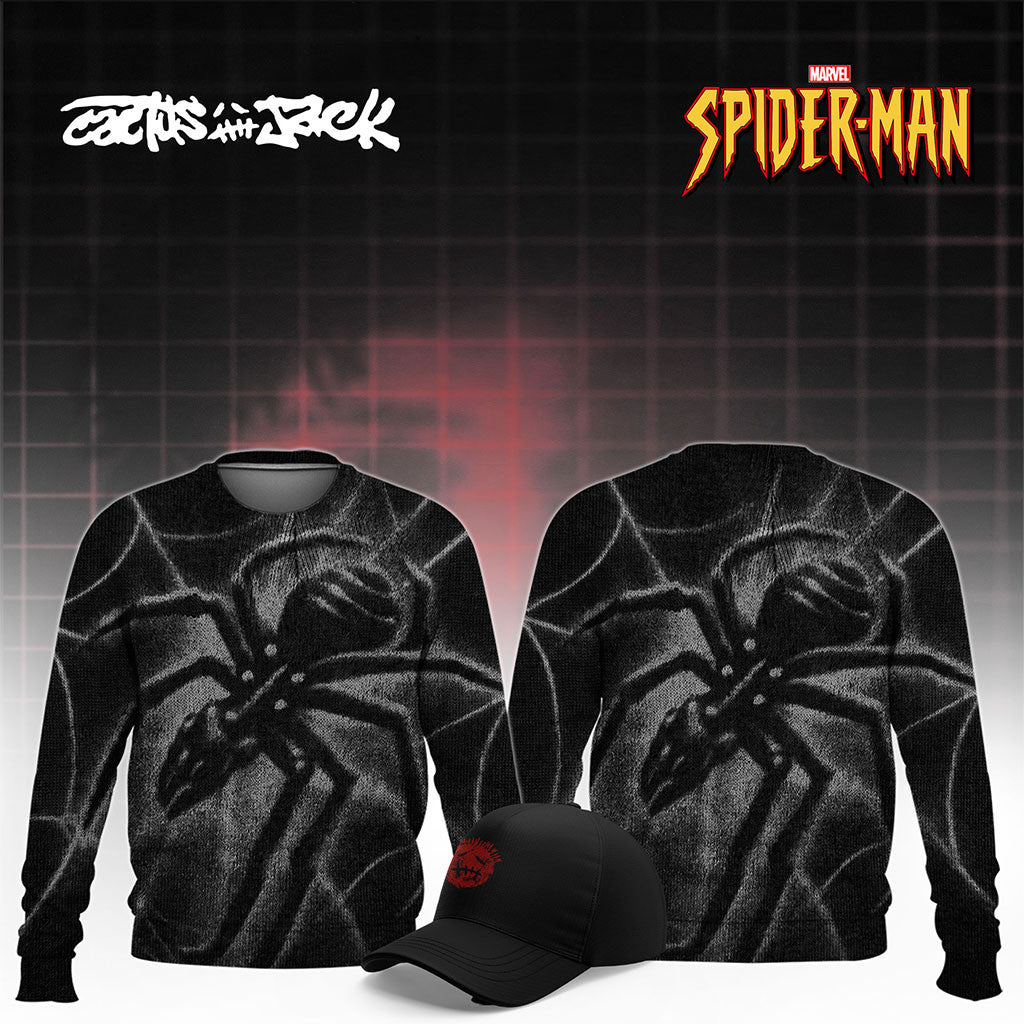 Cactus Jack X Spider-Man Brand New Day Sweatshirt 2026 Marvel Spider-Man Merch Birthday Gifts - Merchluma
