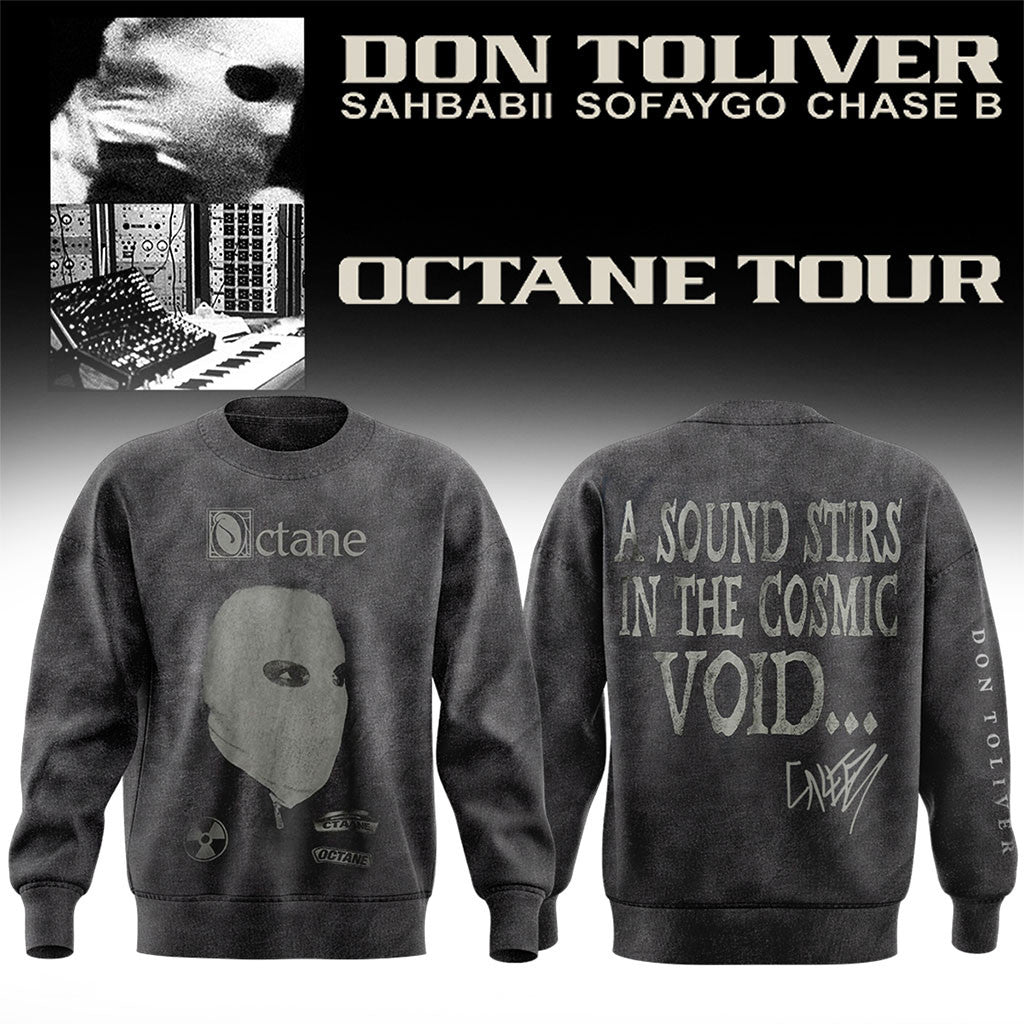 Don Toliver Merch Octane Tour Signed Sweatshirt 2026 A Sound Stirs In The Cosmic Void Clothing - Merchluma