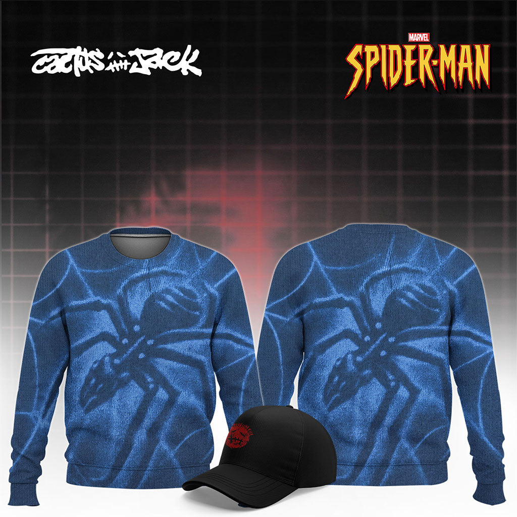 Cactus Jack X Spider-Man Brand New Day Sweatshirt 2026 Marvel Merch Birthday Ideas For Him - Merchluma