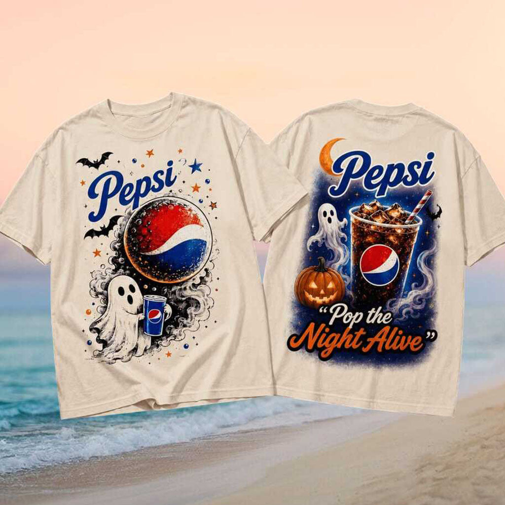 Pepsi Pop The Night Alive Halloween Ghost Shirt Pepsi Merch Halloween Gifts For BFF - Merchluma